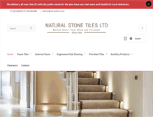 Tablet Screenshot of naturalstonetilesltd.com